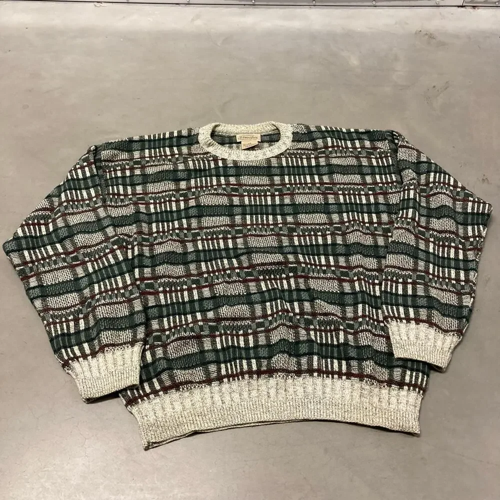 vintage y2k St. John’s Bay patterned sweater